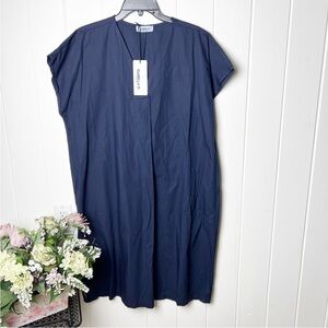 NWT Isabella D. Made in Italy Dark Navy Tunic Top/ Dress